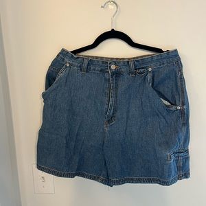 Bill Blass jean shorts.